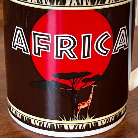 Villeroy & Boch Africa Mug Fine China Coffee Cup Safari Giraffe Double-Sided - Picture 6 of 10